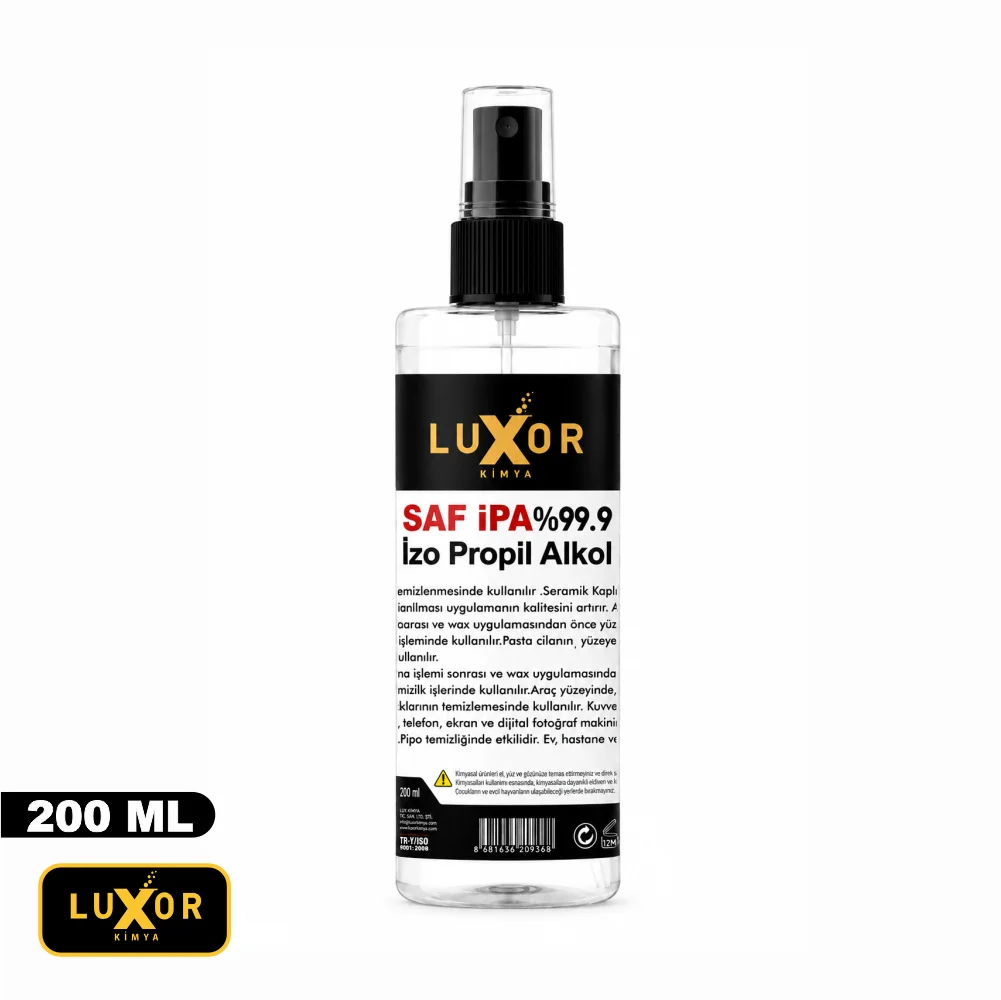 Luxor Kimya Saf İPA %99 İzopropil Alkol 200 ml